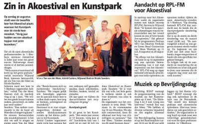 Zin in Akoestival & kunstpark